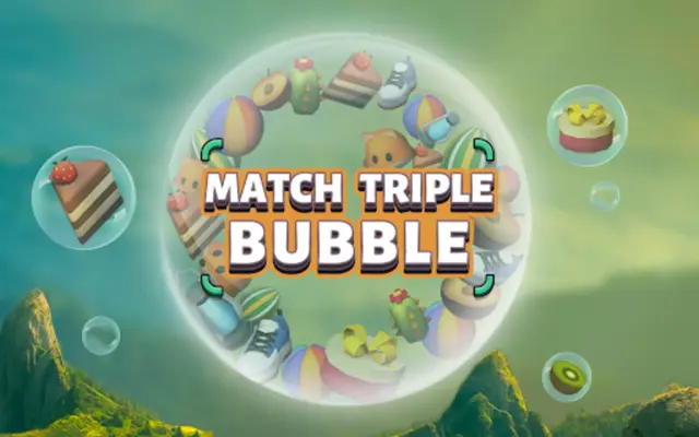 Match Triple Bubble - Puzzle3D android App screenshot 0